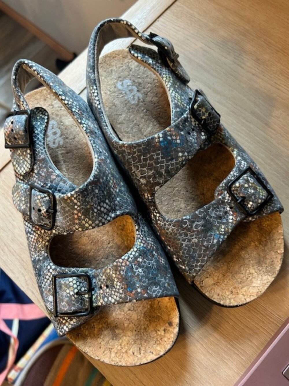 SAS Snakeskin Multicolor Sandal